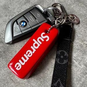Authentic Supreme red box logo Keychain